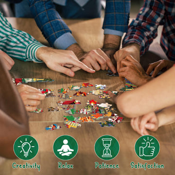 Vintage -Weihnachts -Puzzle 1000 Stücke